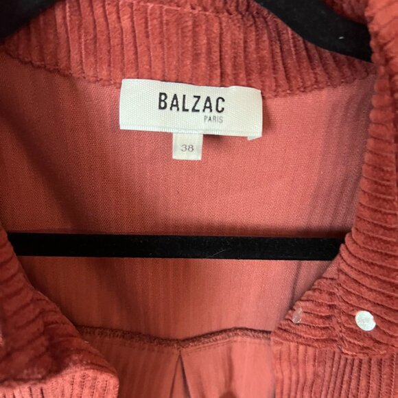 Balzac Paris  Citrouille Corduroy Shirt Jacket Size 38 - Picture 3 of 5